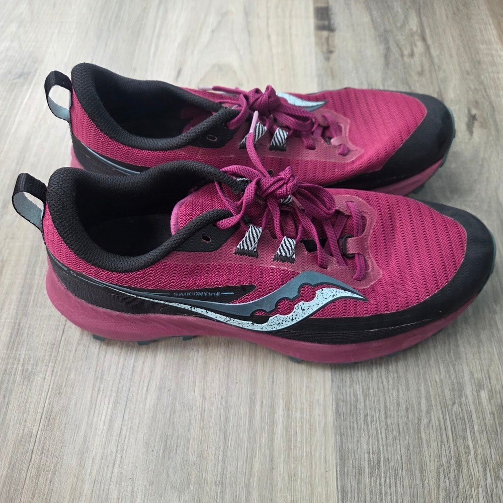 Trail Running Shoes Saucony Womens 10.5 Blue PWRRUN Peregrine 13